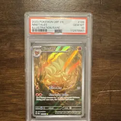 Pokemon Ninetales SV03 Obsidian Flames Illustration Rare Holo PSA 10 199/197 En… - Image 1