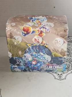 Pokemon TCG Stellar Crown Booster Box (Factory Sealed) With Protective Case - Image 1