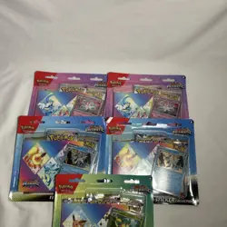 5 Pokemon TCG Prismatic Evolutions Tech Sticker Collection Set Lot Of 5 Sealed - Image 2
