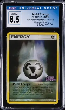 2006 POKEMON EX HOLON PHANTOMS CHUMLEE COLL REVERSE HOLO METAL ENERGY CGC 8.5 - Image 1