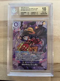 One Piece CCG Beckett 10 SP Monkey D Luffy ST26-005 - Image 1