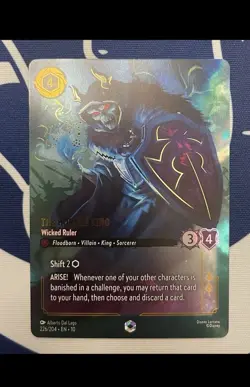 The Horned King - Wicked Ruler (Enchanted) 226/204 Whispers in the Well Lorcana - Image 1
