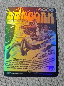 MTG English Aragorn, the Uniter (Borderless Poster) M 0741 MTG Eng NM Foil - Image 1