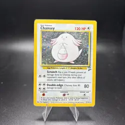 Pokemon Vintage Card TCG Chansey 3/130 Base Set 2 Holo Rare Card HP -j - Image 1
