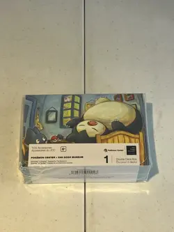 Pokemon Center Van Gough Museum Munchlax and Snorlax Double Deck Card Box New - Image 1