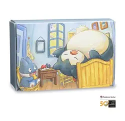 Pokemon Center Van Gough Museum Munchlax and Snorlax Double Deck Card Box New - Image 3