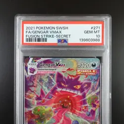 PSA 10 Gengar Vmax 271/264 Pokemon Fusion Strike Holo Alternative Art Card - Image 2