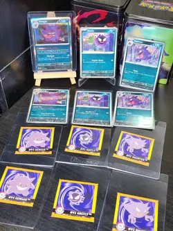 Pokemon TCG Gengar Haunter Gastly Foil & Regular Card Lot of 12 english japanese - Image 1