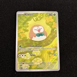 Pokemon TCG Rowlet 090/088 Perfect Order Illustration Rare Card - Image 1