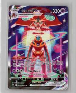 Deoxys VMAX - GG45/GG70 Pokemon TCG Crown Zenith Galarian Gallery Ultra Card NM - Image 1
