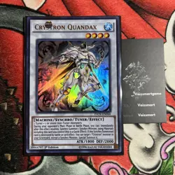 Yugioh Crystron Quandax INOV-EN044 Ultra Rare 1st Ed NM - Image 1