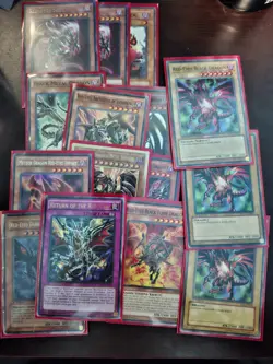 Red Eyes Black Dragon Deck Yugioh Card (46 Cards) w/ Extra Deck & Sleeves - Image 3