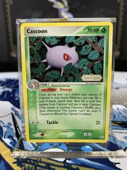 Pokemon Card Ex Legend Maker Cascoon 30/92 2006 Reverse Stamped Holo - Image 1