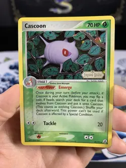 Pokemon Card Ex Legend Maker Cascoon 30/92 2006 Reverse Stamped Holo - Image 2