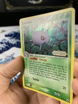 Pokemon Card Ex Legend Maker Cascoon 30/92 2006 Reverse Stamped Holo - Image 3