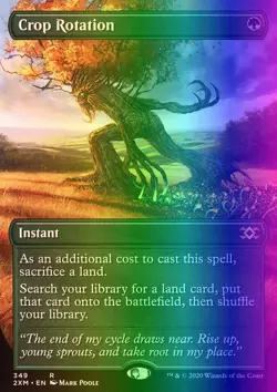 MTG Magic the Gathering Crop Rotation (349/503) Double Masters NM FOIL - Image 1