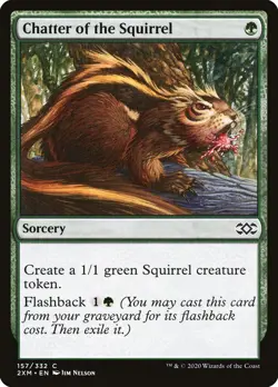 MTG Magic the Gathering Chatter of the Squirrel (157/503) Double Masters NM - Image 1