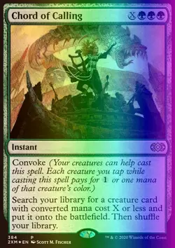 MTG Magic the Gathering Chord of Calling (384/503) Double Masters LP FOIL - Image 1