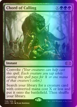 MTG Magic the Gathering Chord of Calling (158/503) Double Masters LP FOIL - Image 1