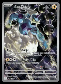 Thundurus 209 SVP SVP209 Pokemon Center Stamp Stamped Promo Pokemon Card (LP) - Image 1