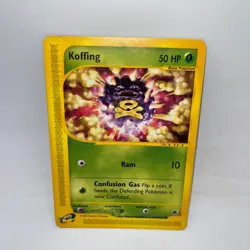 Koffing 114/165 Common Expedition Base Set Pokemon Heavily Played - Image 1