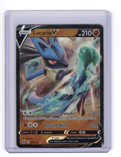 2022 Pokemon TCG Lucario V 78/189 Ultra Rare Astral Radiance Set - Image 1