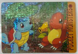 Pokemon Pocket Monsters Vending Prism Vintage Sticker #24 SQUIRTLE CHARMANDER - Image 1