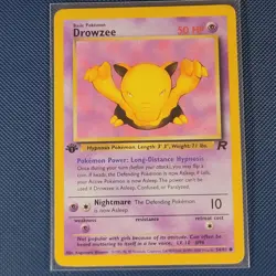 Pokemon Cards - Drowzee 54/82 - Team Rocket 1st Edition WOTC - NM - Image 1