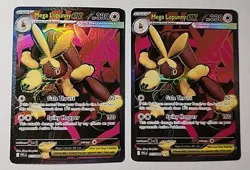 Lot of 2 Pokemon MEGA LOPUNNY EX 115/094 Phantasmal Flames ULTRA RARE FULL ART - Image 1