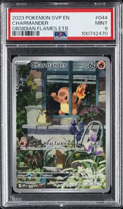 2023 POKEMON SVP EN-SV BLACK STAR PROMO #044 CHARMANDER PSA 9 - Image 1