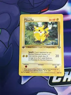 Pokemon Pikachu 60/64 Jungle 1st Edition Common - Image 1