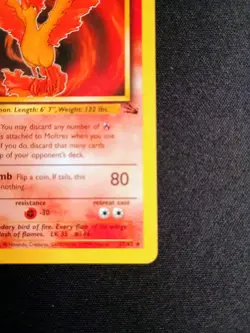 Moltres 27/62 - 1999 Pokemon Fossil Set - Image 3