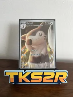 Pokemon TCG Furret 168/159 Sv09: Journey Together Holo, NM Condition - Image 1