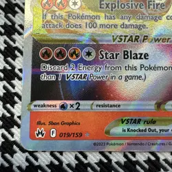 Pokemon - Charizard VSTAR Holo - Crown Zenith 019/159 (NM) - Image 5