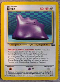 Pokemon Ditto 18/62 Fossil MP - Image 1