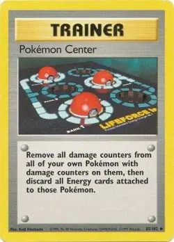 Pokemon Center 085/102 - Base Set - WOTC - Uncommon - Pokemon TCG - HP - Image 1