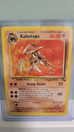 Kabutops 24/62 Pokemon TCG Fossil Edition Rare Unlimited LP - Image 1