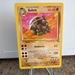 Pokemon Golem Fossil 36/62 Uncommon Regular - Image 1