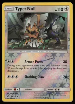 TYPE: NULL - 89/111 (SM CRIMSON INVASION) 89/111 RARE DECK EXCLUSIVES POKEMON HP - Image 1