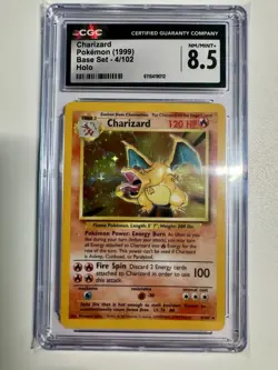 Pokemon Base Set 1999 Charizard Venusaur Blastoise Holo Unlimited CGC 8.5 Lot - Image 3