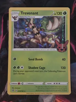TREVENANT 015/192 HALLOWEEN TRICK OR TRADE 2022 HOLO POKEMON TCG - Image 1