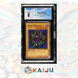 Yu-Gi-Oh! 2004 Dark Magician 1st Ed. Super Rare SYE-001 CGC 8 - Image 1