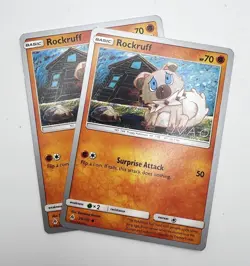 Rockruff 75/131 x2 2x Pokemon Card World Championship 2018 Naohito Inoue LP - Image 1