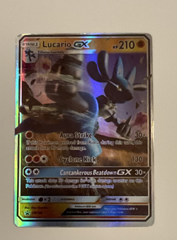 Lucario GX - SM100 - Sun & Moon Black Star - Pokemon Card - Image 1