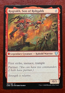 1x NM Rograkh, Son of Rohgahh - 197/361 U CMR - MTG Magic Never Played x1 - Image 1
