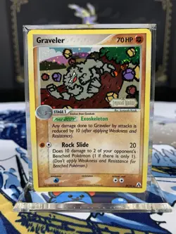 Pokemon Card Ex Legend Maker Graveler 34/92 2006 Reverse Stamped Holo - Image 1