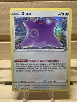 2 Ditto Holofoil Cards (ENG & JAP) Pokemon TCG Crown Zenith NM Free Shipping - Image 2