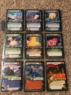 Dragon Ball Z CCG Score- 9 Card Foil Rare Lot- Vegeta, Piccolo, Trunks - Image 1