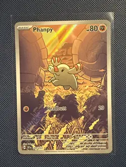 Phanpy - 205/191 205/191 Pokemon Illustration Rare SV08: Surging Sparks Card NM - Image 1