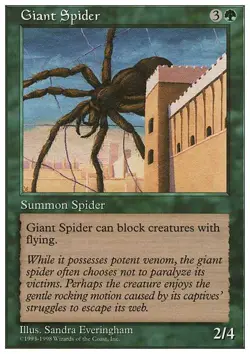 Magic the Gathering MTG Giant Spider (56) Anthologies LP - Image 1